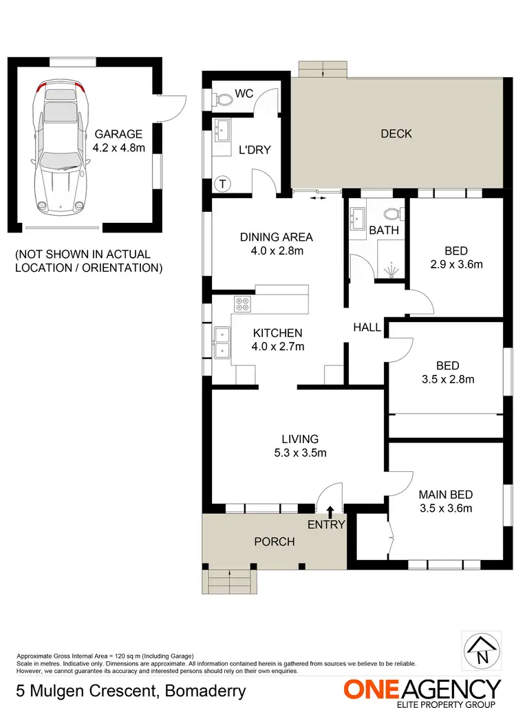 Floorplan of Homely house listing, 5 Mulgen Crescent, Bomaderry NSW 2541