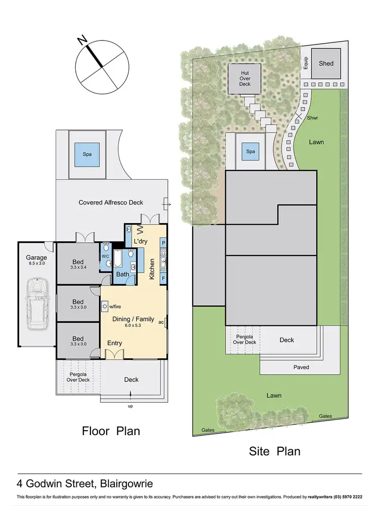 Floorplan of Homely house listing, 4 Godwin Street, Blairgowrie VIC 3942