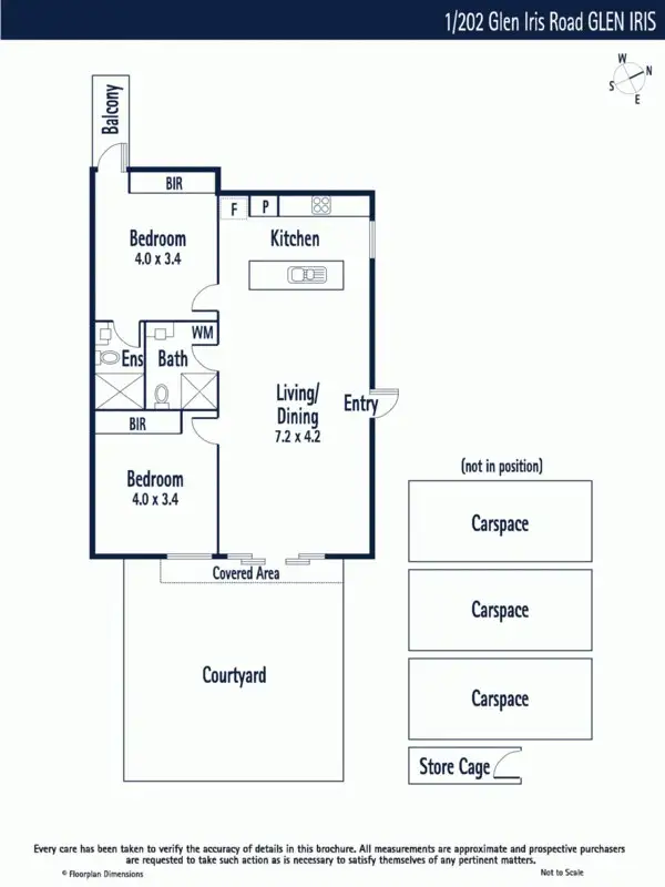 Floorplan of Homely unit listing, 1/202 Glen Iris Road, Glen Iris VIC 3146
