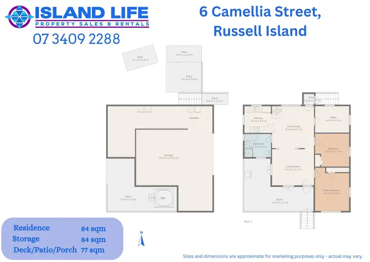 Floorplan of Homely house listing, 6 Camellia Street, Russell Island QLD 4184