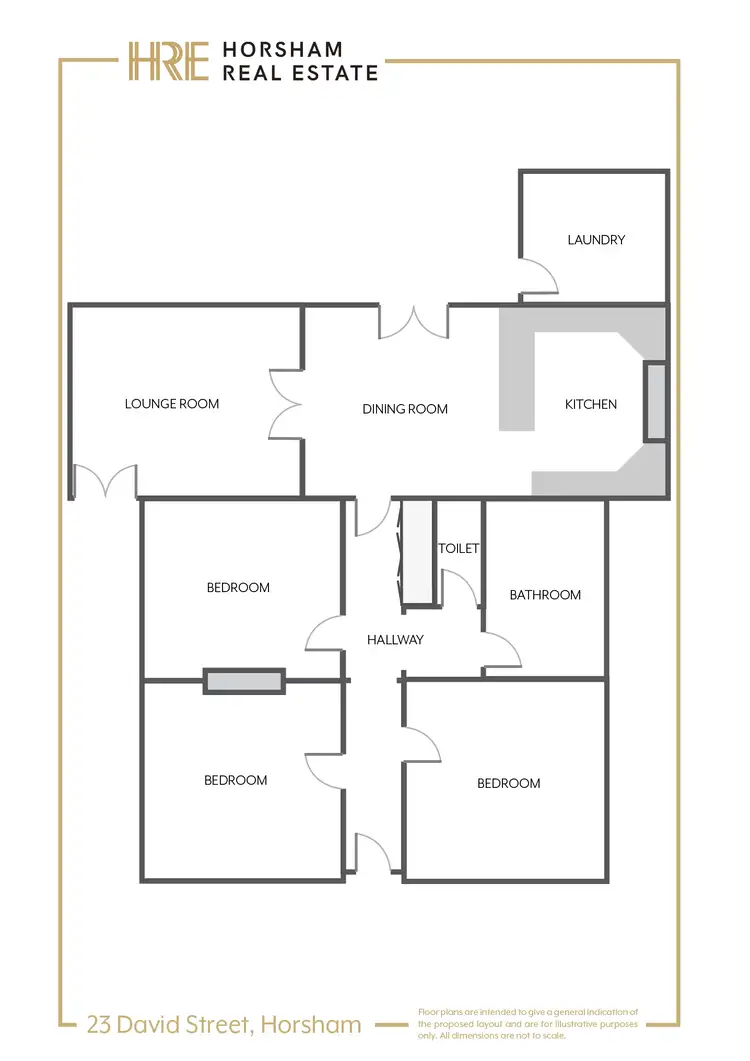 Floorplan of Homely house listing, 23 David Street, Horsham VIC 3400