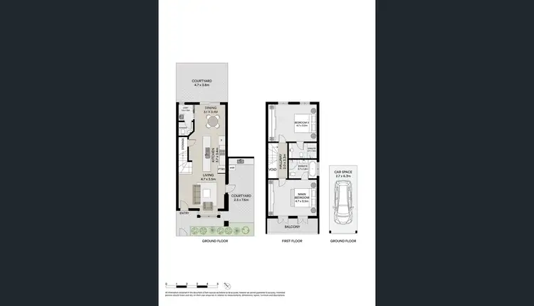 Floorplan of Homely townhouse listing, 5/1 Fewings Street, Clovelly NSW 2031