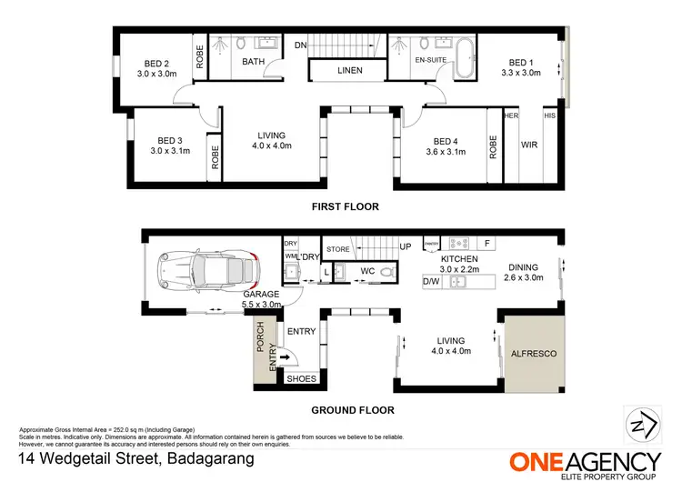 Floorplan of Homely townhouse listing, 14 Wedgetail Street, Badagarang NSW 2540
