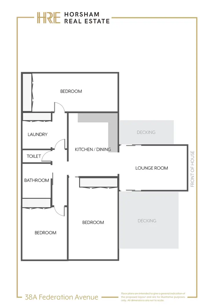 Floorplan of Homely house listing, 38A Federation Avenue, Horsham VIC 3400