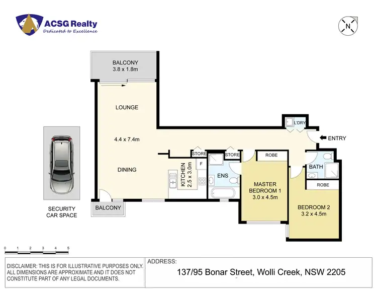 Floorplan of Homely apartment listing, 137/95 Bonar Street, Wolli Creek NSW 2205
