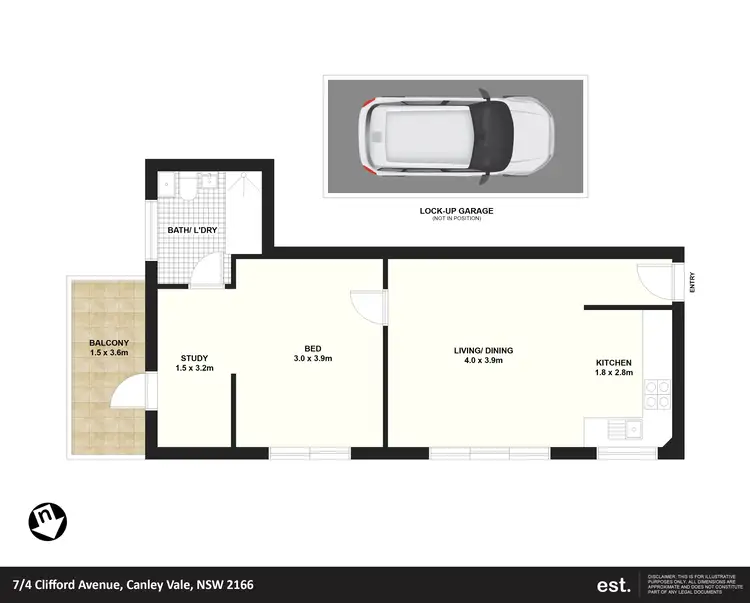 Floorplan of Homely flat listing, 7/4 Clifford Avenue, Canley Vale NSW 2166