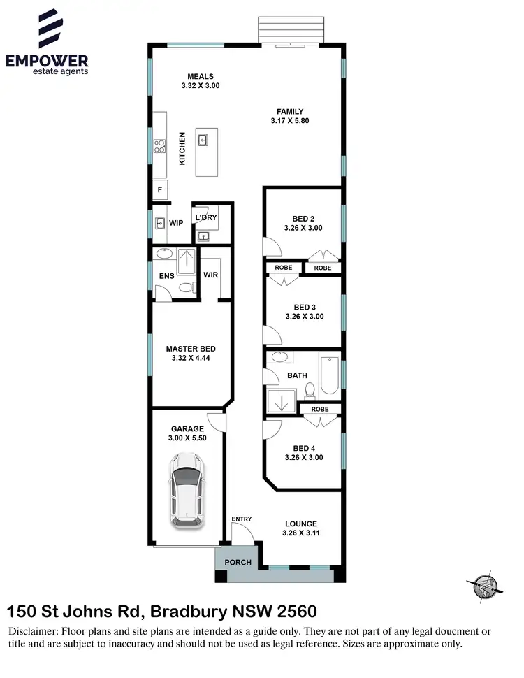 Floorplan of Homely house listing, 150 St Johns Road,, Bradbury NSW 2560