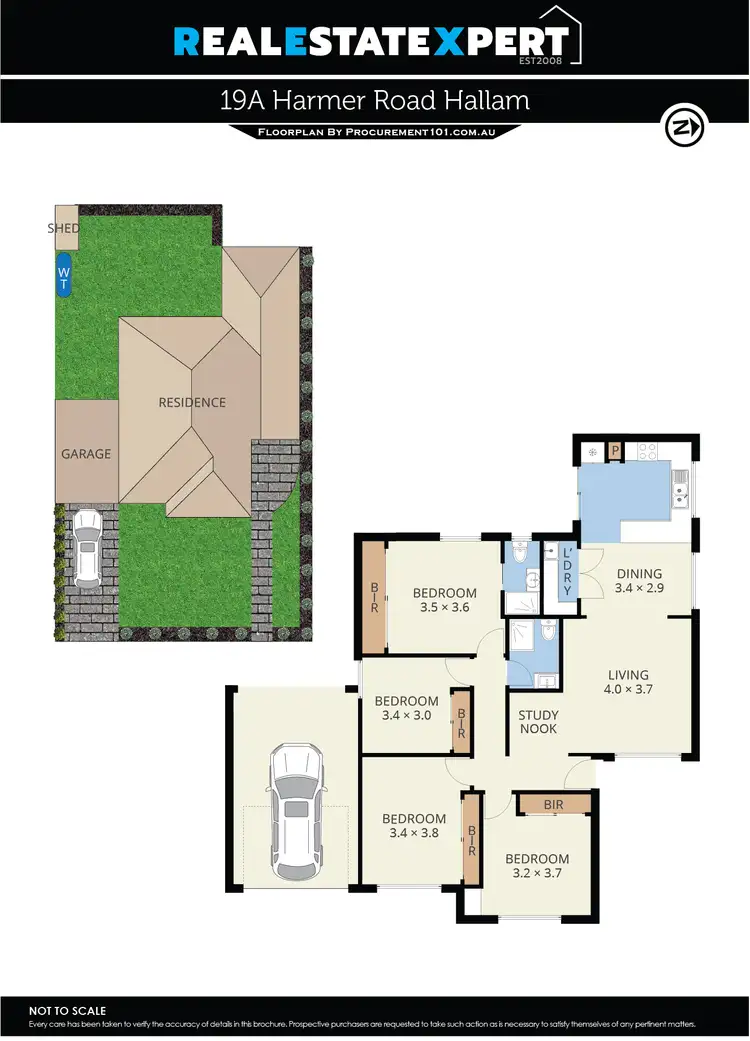 Floorplan of Homely house listing, 19A Harmer Road, Hallam VIC 3803
