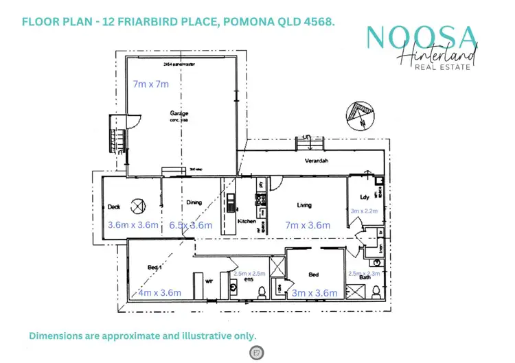 Floorplan of Homely house listing, 12 Friarbird Place, Pomona QLD 4568