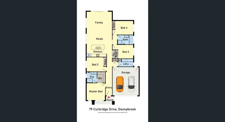 Floorplan of Homely house listing, 79 curbridge drive, Donnybrook VIC 3064