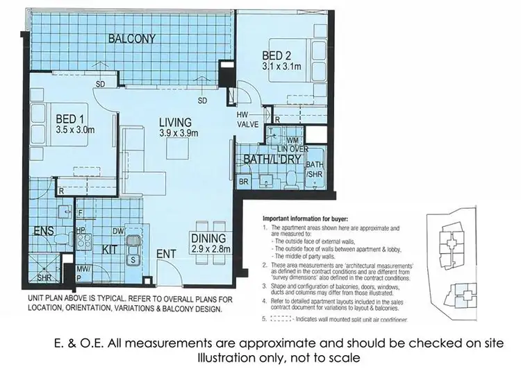 Floorplan of Homely apartment listing, 166/3 Homelea Court, Rivervale WA 6103