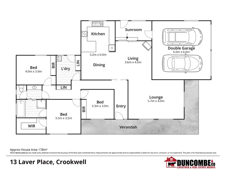 Floorplan of Homely house listing, 13 Laver Place, Crookwell NSW 2583