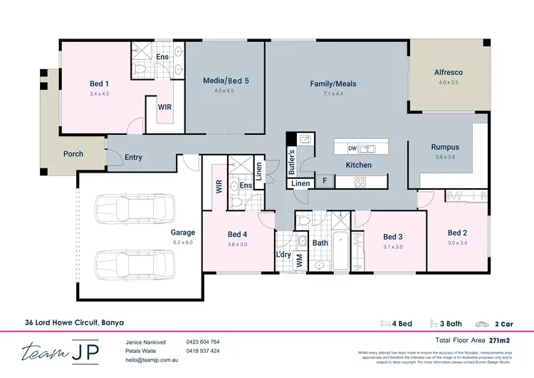 Floorplan of Homely house listing, 38 Lord Howe Circuit, Banya QLD 4551