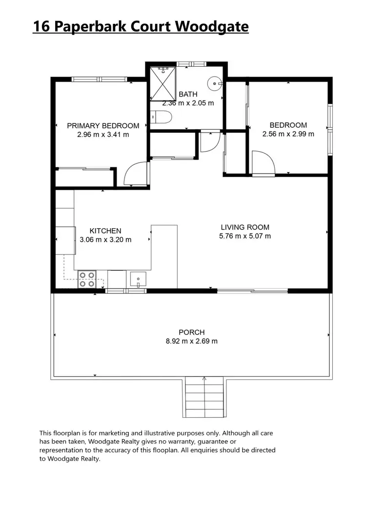 Floorplan of Homely house listing, 16 PAPERBARK COURT, Woodgate QLD 4660