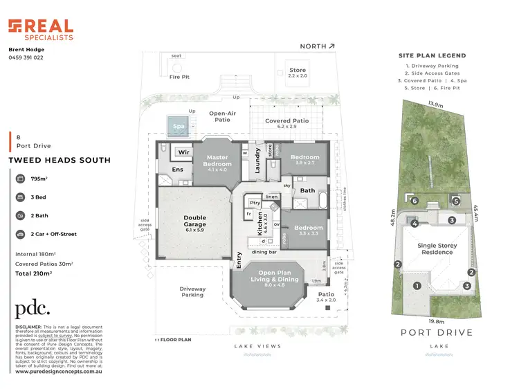 Floorplan of Homely house listing, 8 Port Drive, Tweed Heads South NSW 2486
