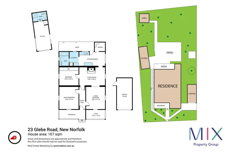 Floorplan of Homely house listing, 23 Glebe Road, New Norfolk TAS 7140