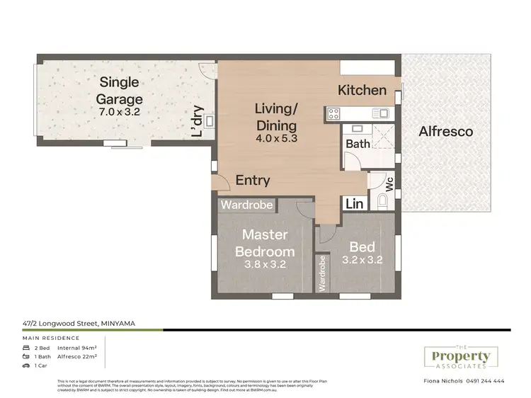 Floorplan of Homely unit listing, 47/2 Longwood Street, Minyama QLD 4575