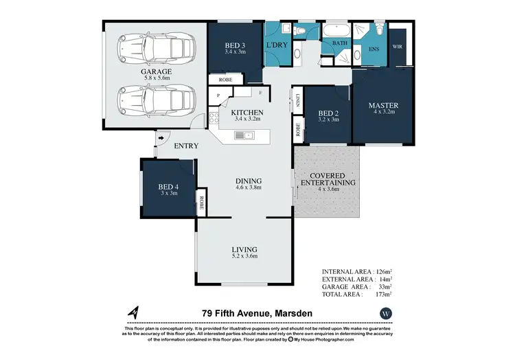 Floorplan of Homely house listing, 79 Fifth Avenue, Marsden QLD 4132