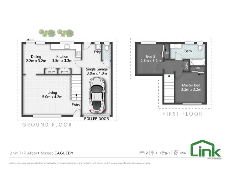 Floorplan of Homely townhouse listing, 7/7 Albert Street, Eagleby QLD 4207