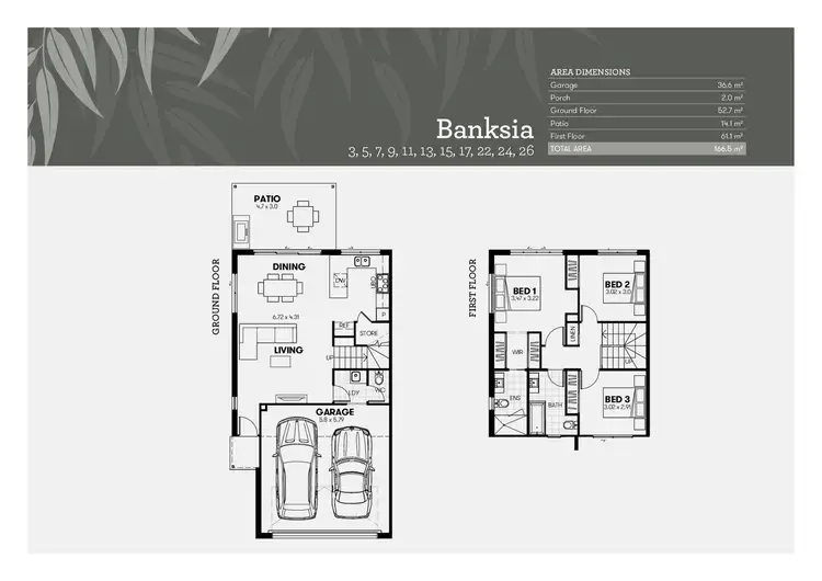 Floorplan of Homely townhouse listing, 5/21 Kersley Road, Kenmore QLD 4069