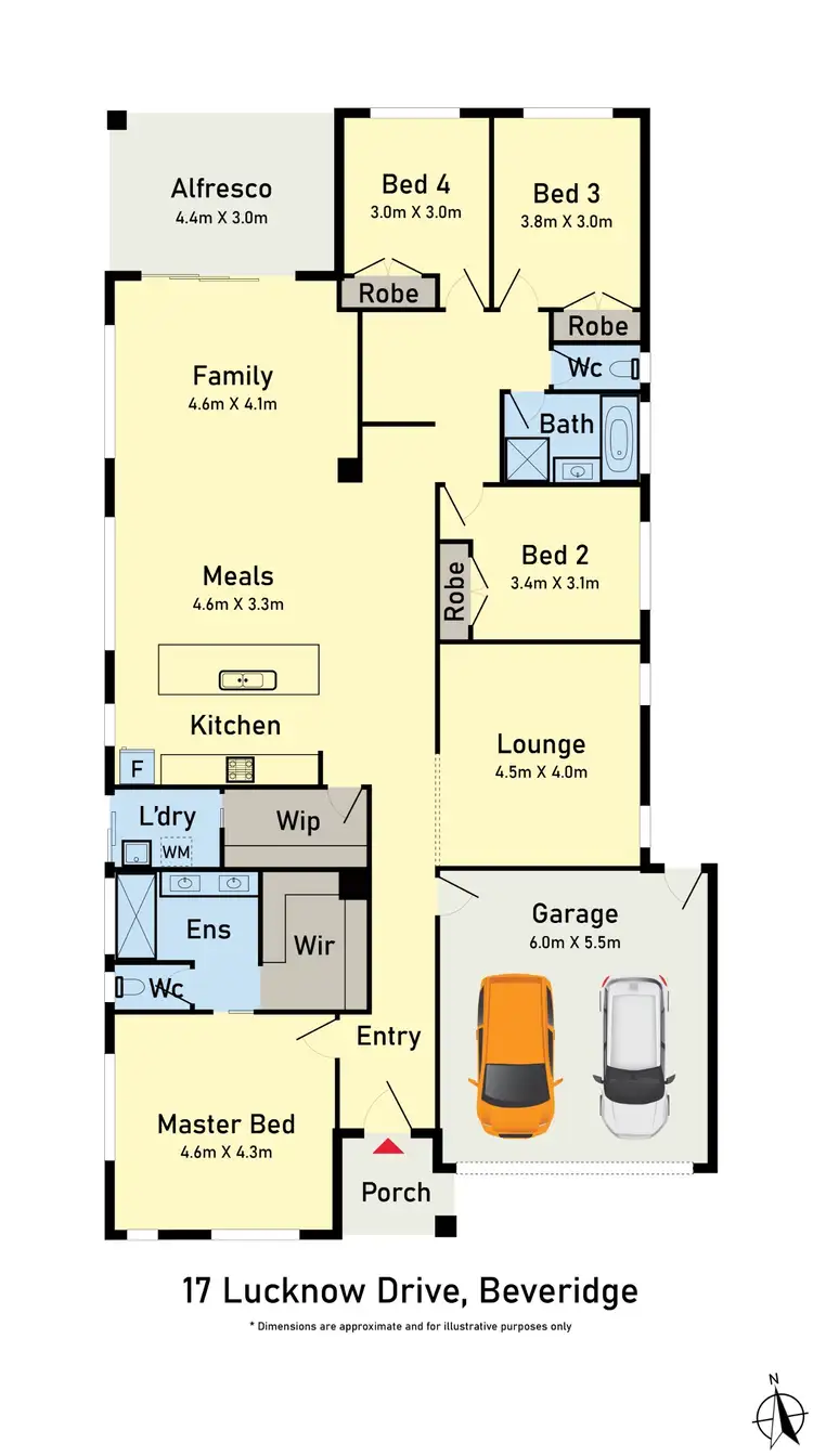 Floorplan of Homely house listing, 17 Lucknow Drive, Beveridge VIC 3753