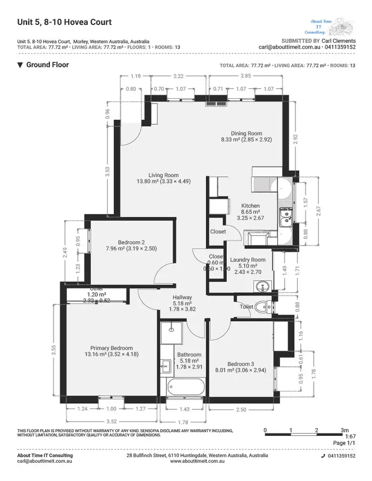 Floorplan of Homely villa listing, 5/8 Hovea Court, Morley WA 6062