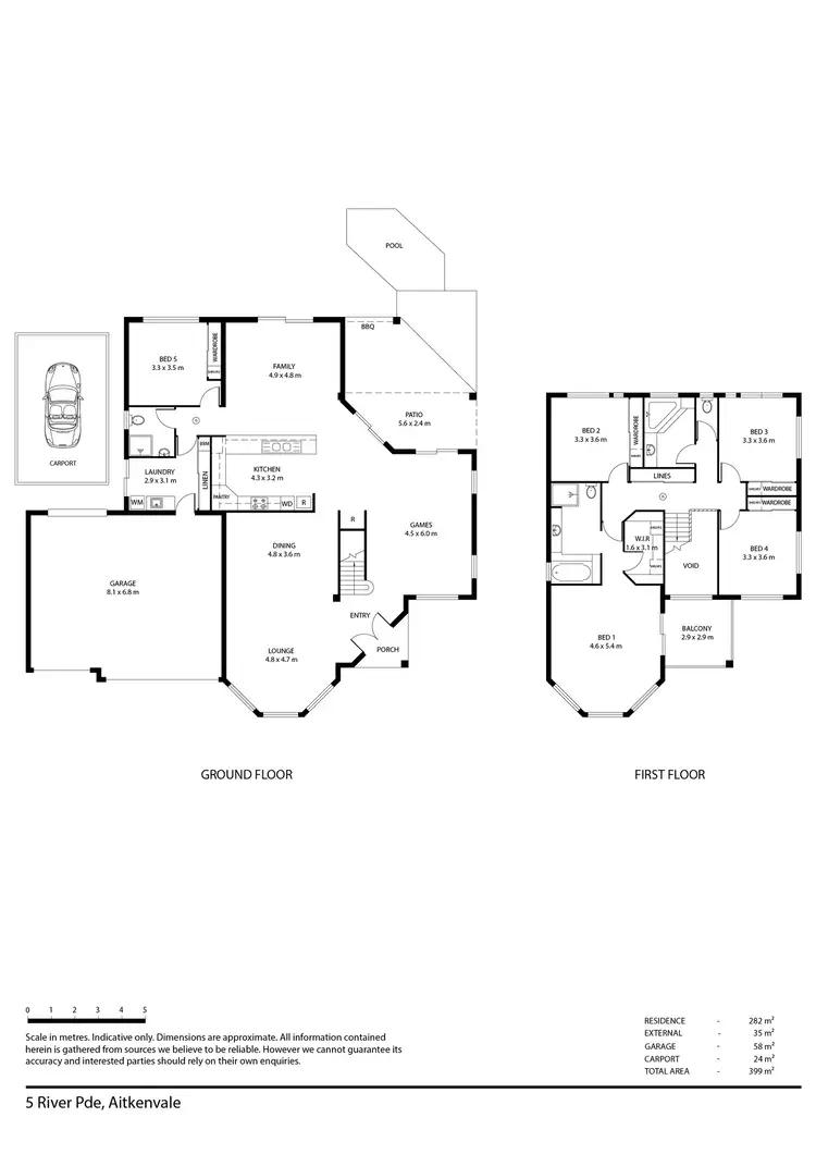 Floorplan of Homely house listing, 5 River Parade, Aitkenvale QLD 4814