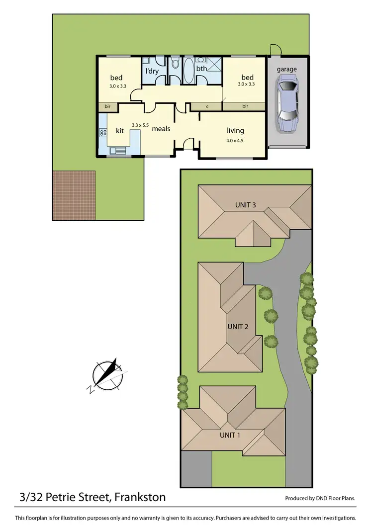 Floorplan of Homely unit listing, 3/32 Petrie Street, Frankston VIC 3199