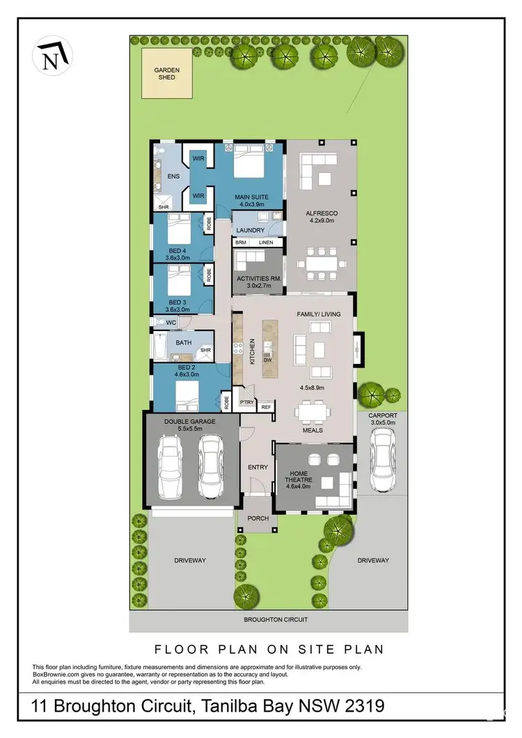 Floorplan of Homely house listing, 11 Broughton Circuit, Tanilba Bay NSW 2319