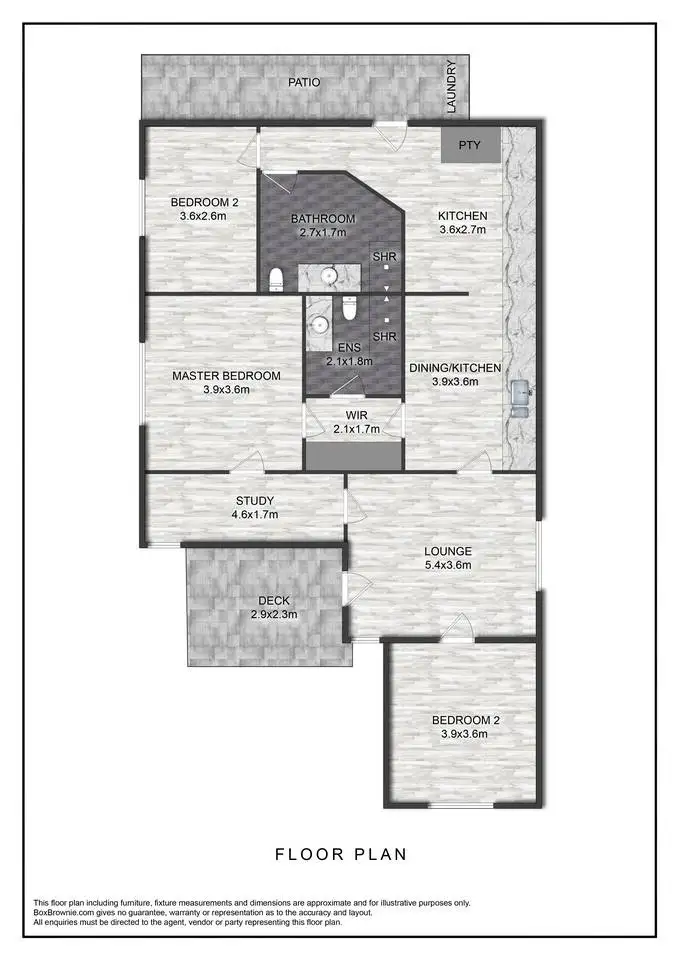 Floorplan of Homely house listing, 16 Walker Street, Kairi QLD 4872