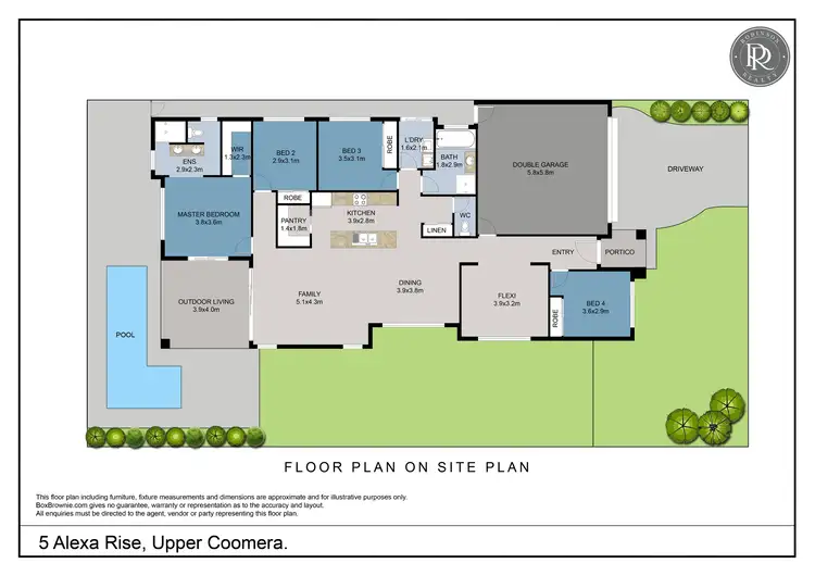 Floorplan of Homely house listing, 5 Alexa Rise, Upper Coomera QLD 4209