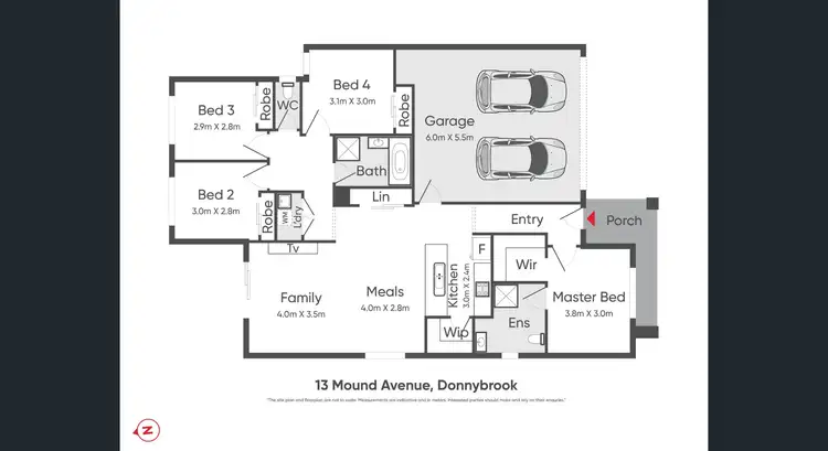 Floorplan of Homely house listing, 13 mound av, Donnybrook VIC 3064