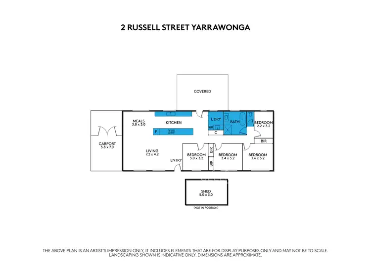 Floorplan of Homely house listing, 2 Russell Street, Yarrawonga VIC 3730