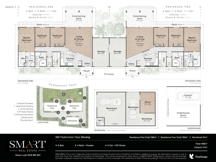 Floorplan of Homely house listing, 18b Pademelon Pass, Nerang QLD 4211