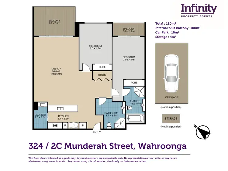 Floorplan of Homely apartment listing, 324/2C Munderah Street, Wahroonga NSW 2076