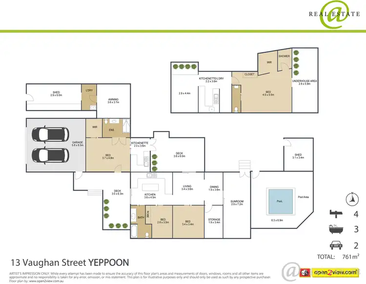 Floorplan of Homely house listing, 13 Vaughan Street, Yeppoon QLD 4703
