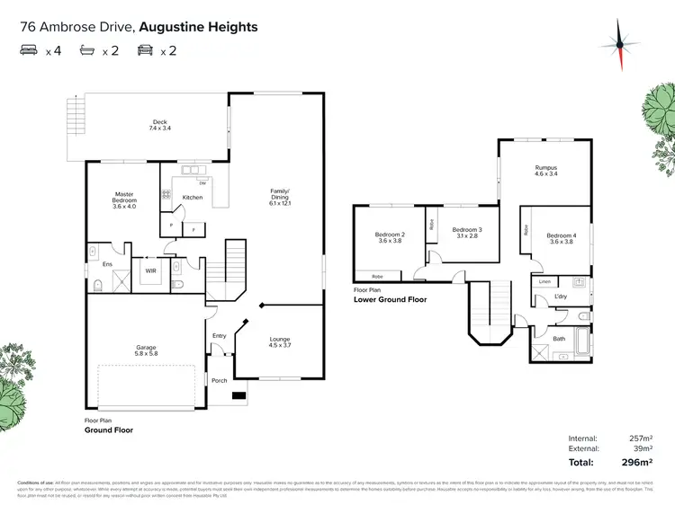 Floorplan of Homely house listing, 76 Ambrose Drive, Augustine Heights QLD 4300