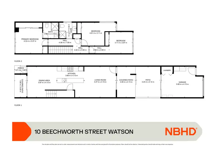 Floorplan of Homely townhouse listing, 10 Beechworth Street, Watson ACT 2602