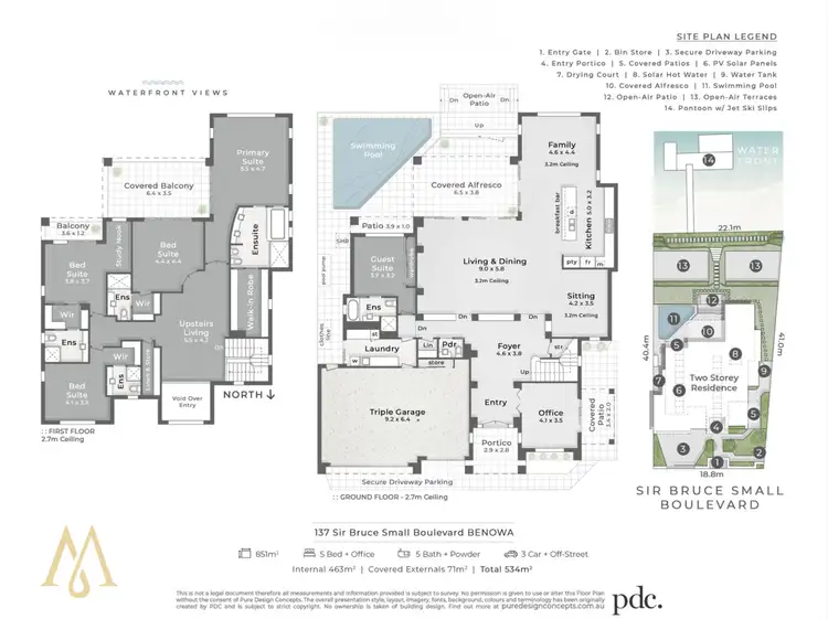 Floorplan of Homely house listing, 137 Sir Bruce Small Boulevard, Benowa Waters QLD 4217