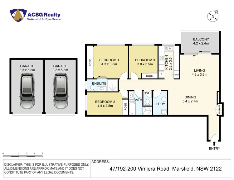 Floorplan of Homely unit listing, 47/192 Vimiera Road, Marsfield NSW 2122