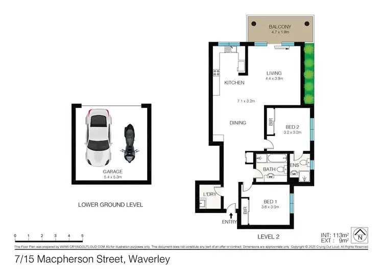 Floorplan of Homely apartment listing, 7/15 Macpherson Street, Waverley NSW 2024