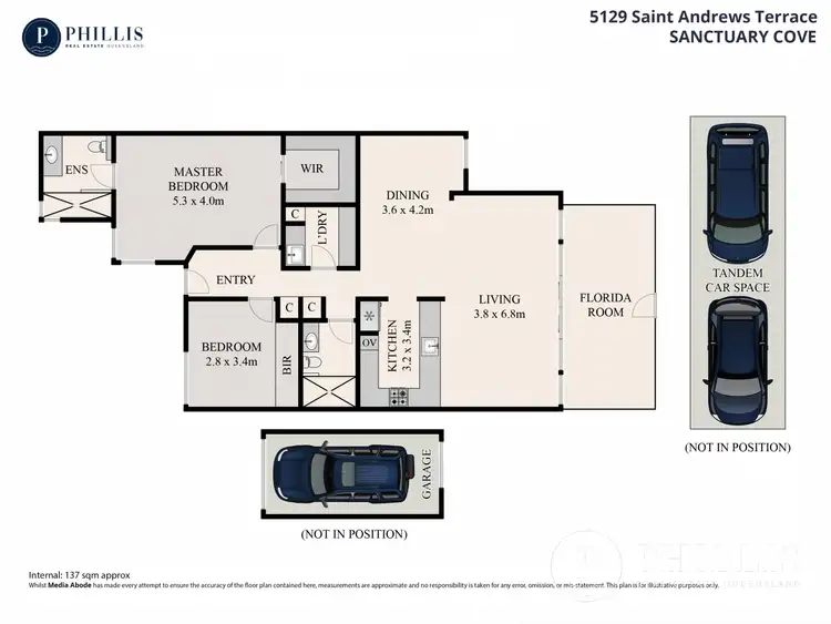 Floorplan of Homely unit listing, 5129 St Andrews Terrace, Sanctuary Cove QLD 4212