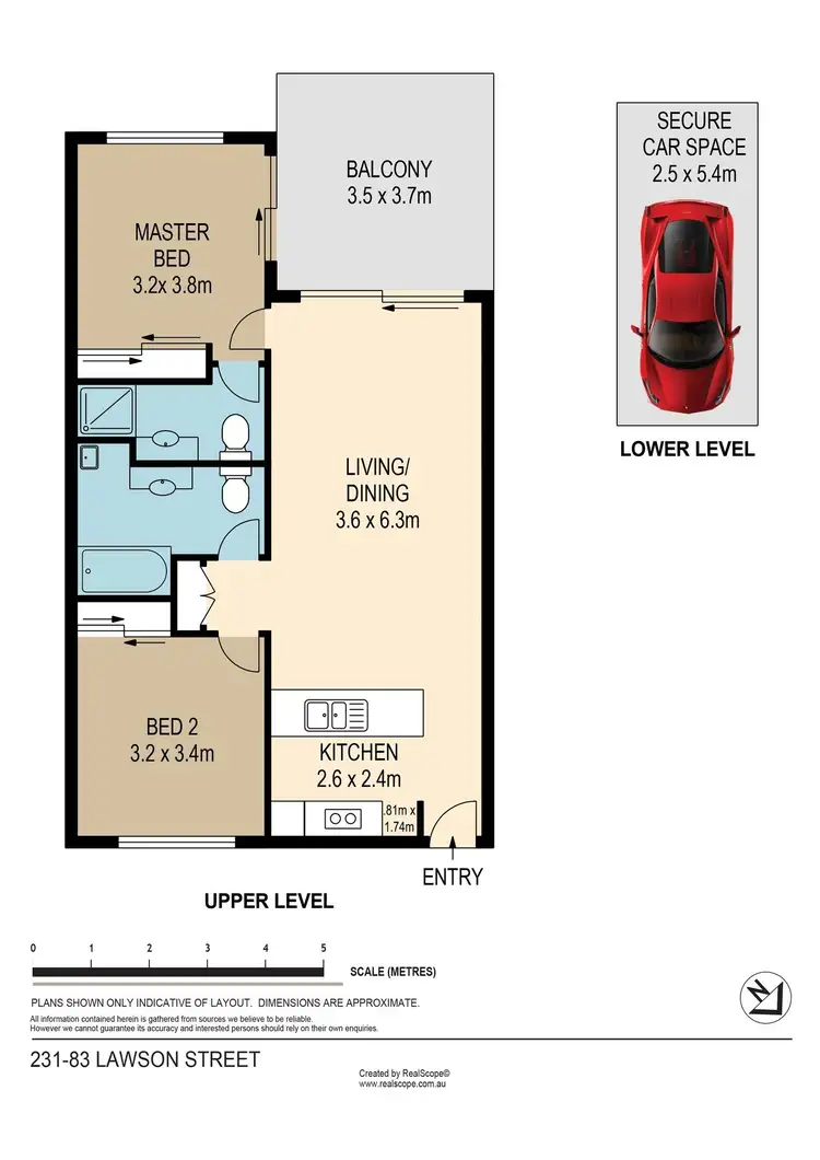 Floorplan of Homely apartment listing, 231/83 Lawson Street, Morningside QLD 4170