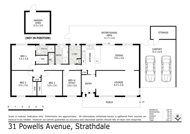 Floorplan of Homely house listing, 39 Clee Crescent, Strathdale VIC 3550