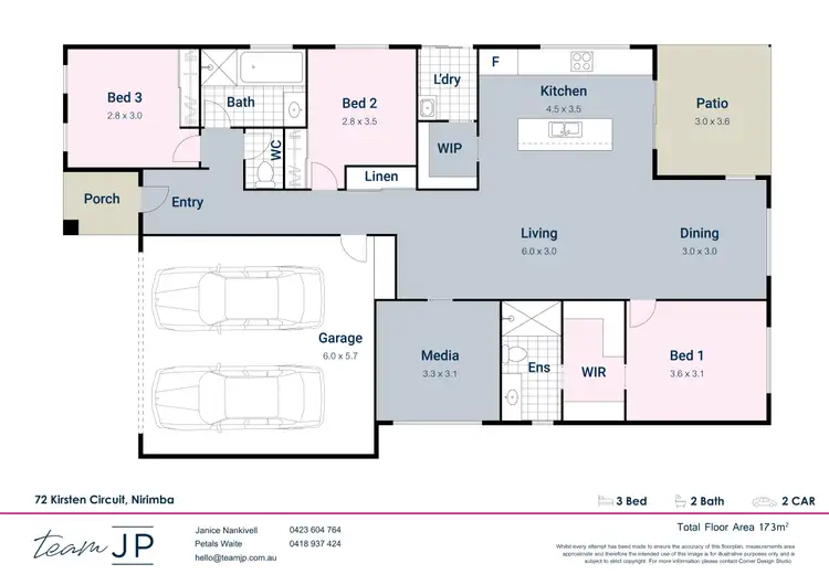 Floorplan of Homely house listing, 72 Kirsten Circuit, Nirimba QLD 4551
