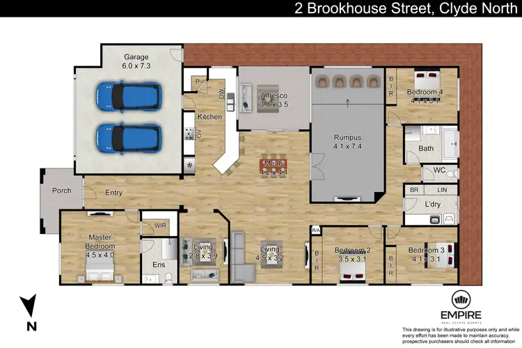 Floorplan of Homely house listing, 2 Brookhouse Street, Clyde North VIC 3978