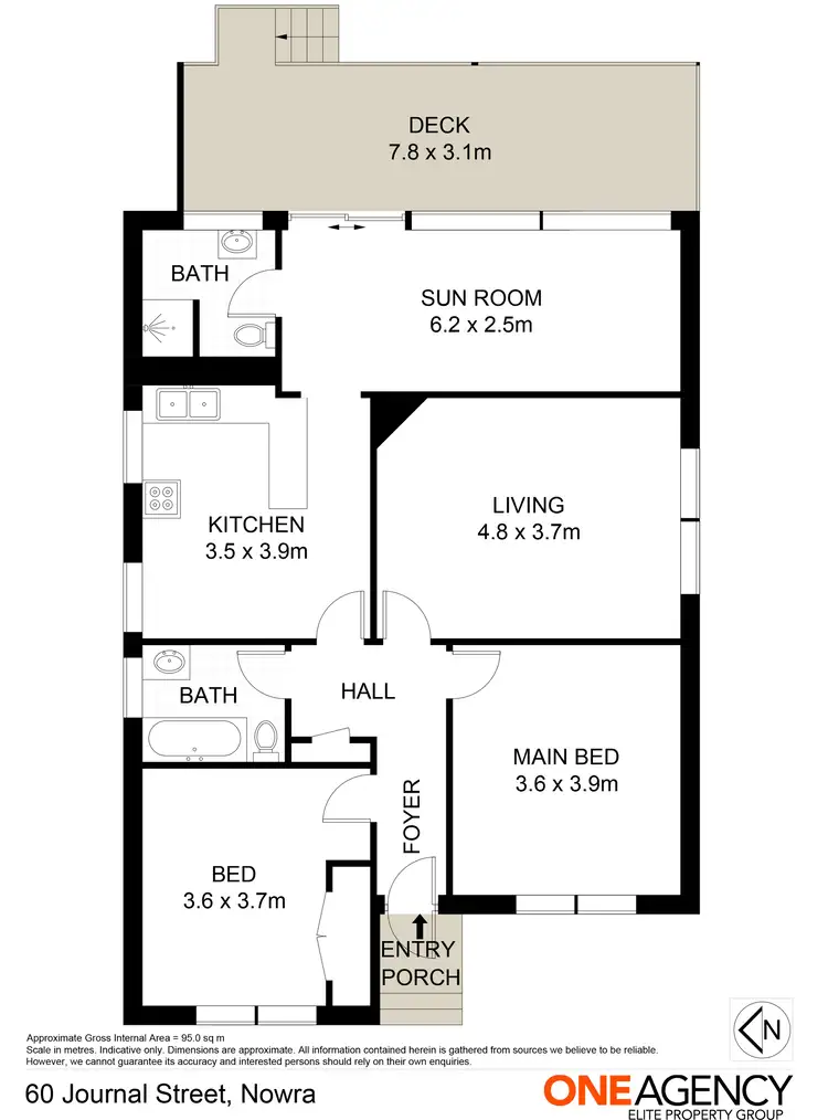 Floorplan of Homely house listing, 60 Journal Street, Nowra NSW 2541