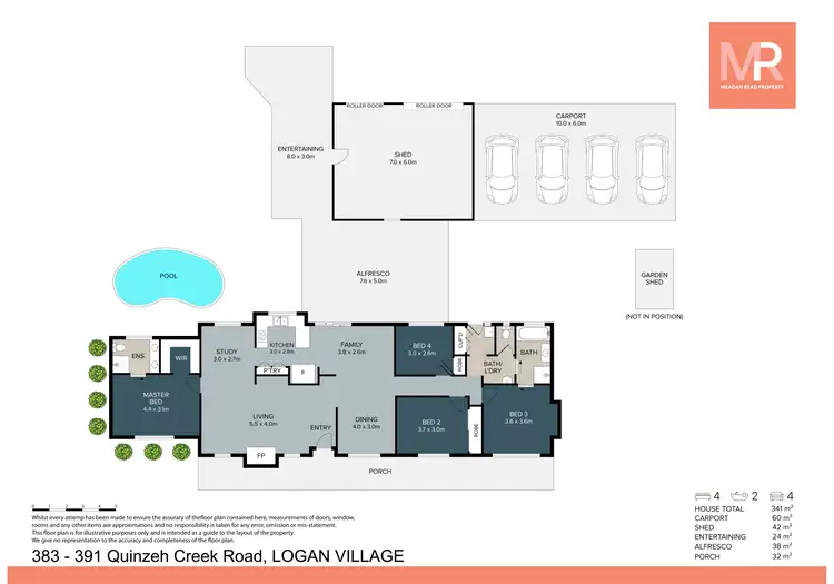 Floorplan of Homely house listing, 383-391 Quinzeh Creek Road, Logan Village QLD 4207