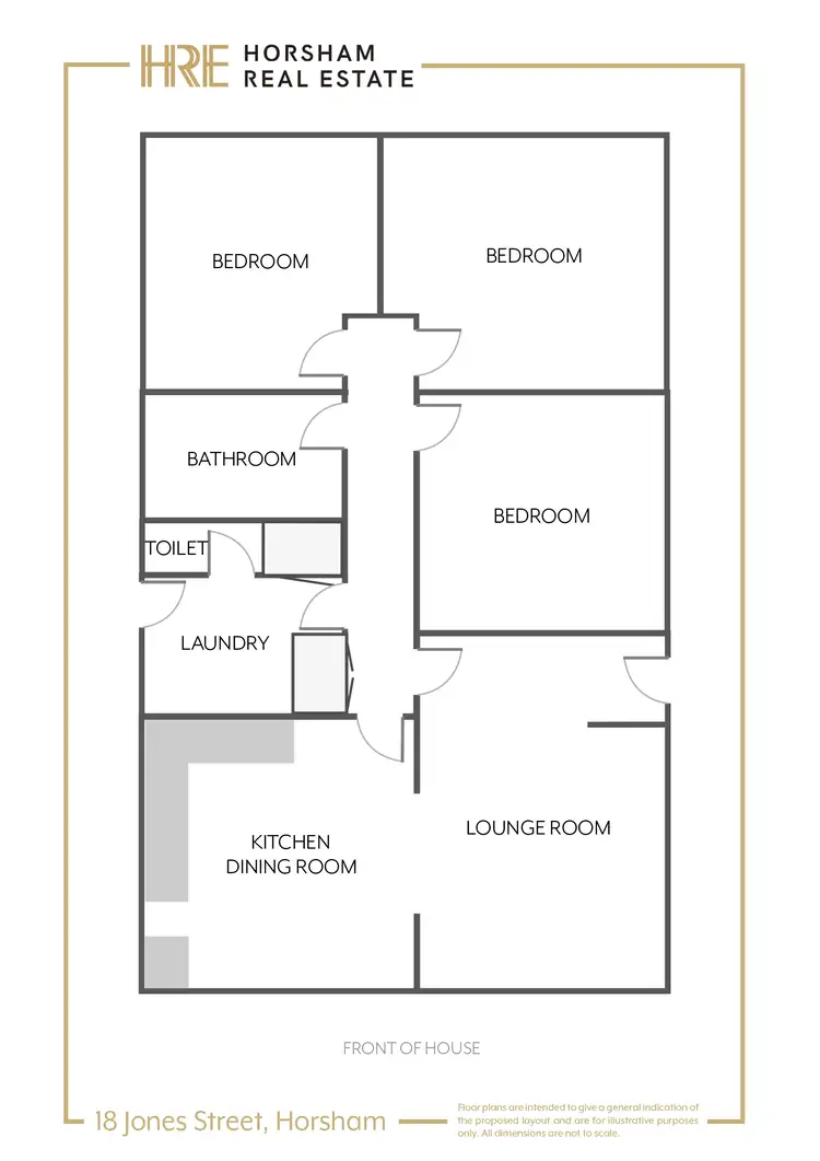 Floorplan of Homely house listing, 18 Jones Street, Horsham VIC 3400