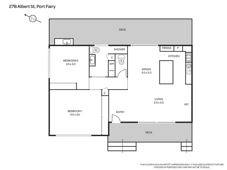 Floorplan of Homely house listing, 27B Albert Street, Port Fairy VIC 3284